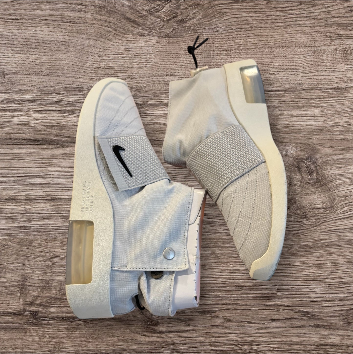 Nike Fear of God Moccasin Pure Platinum Size 9 (AT8086 001)
