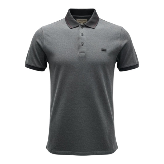 Burberry Grey Polo Shirt Sz XL