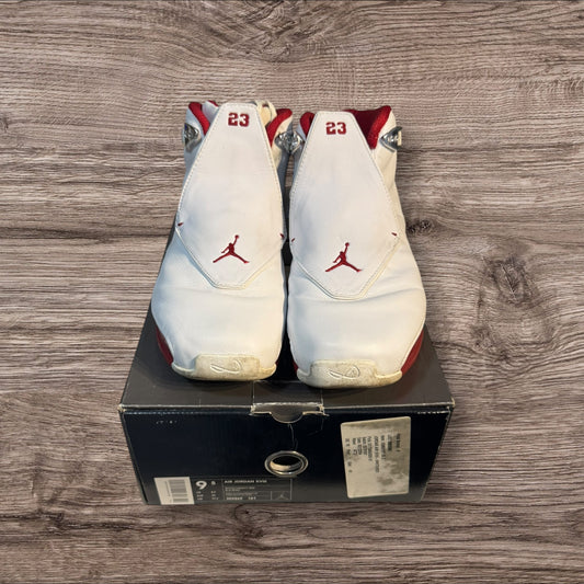 Jordan 18 White Red Size 9.5
