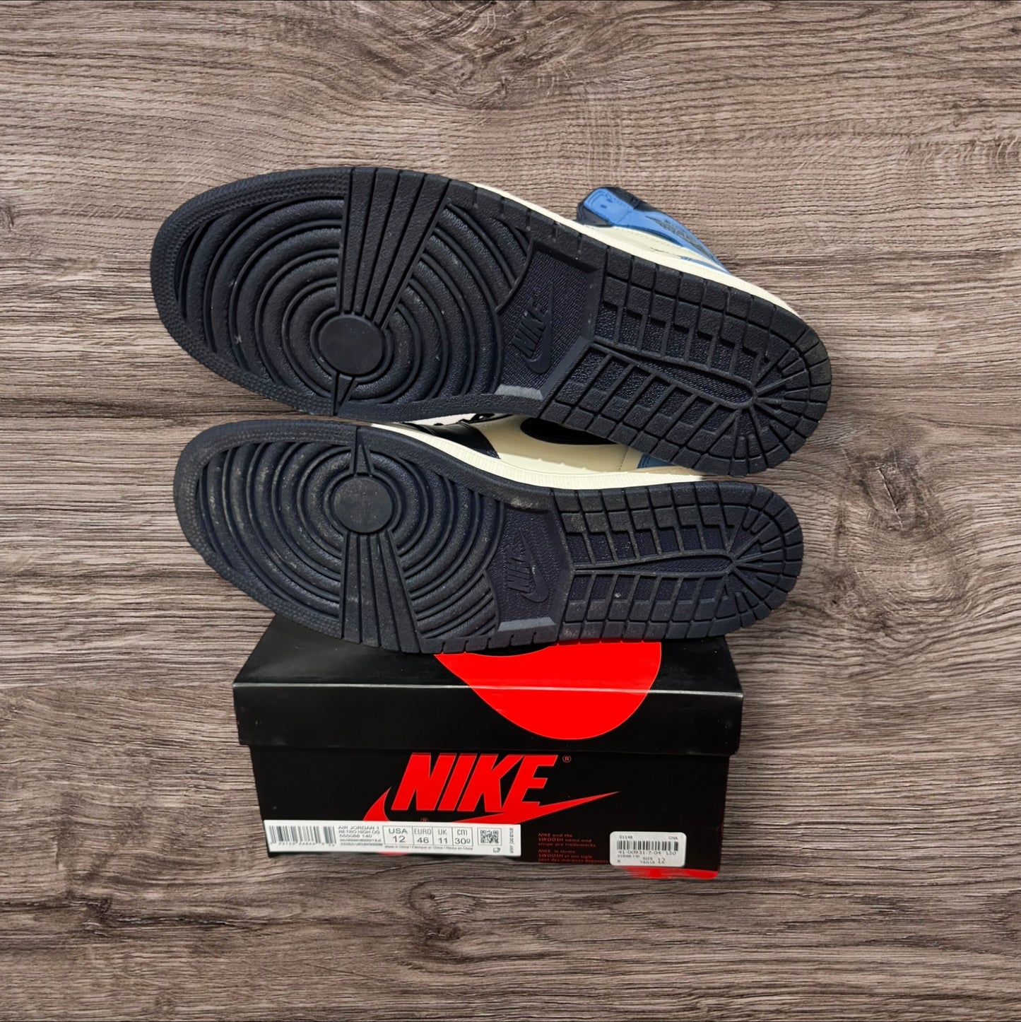 Jordan 1 High Obsidian Size 12 (555088 140)