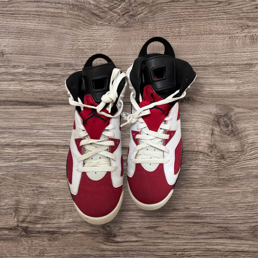 Jordan 6 Carmine (2009) Size 10 (No Box, Side Yellow 322719-161)