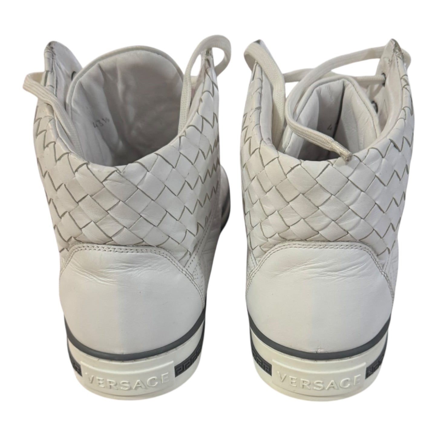 Versace High Cut White Size 43.5 (No Box)