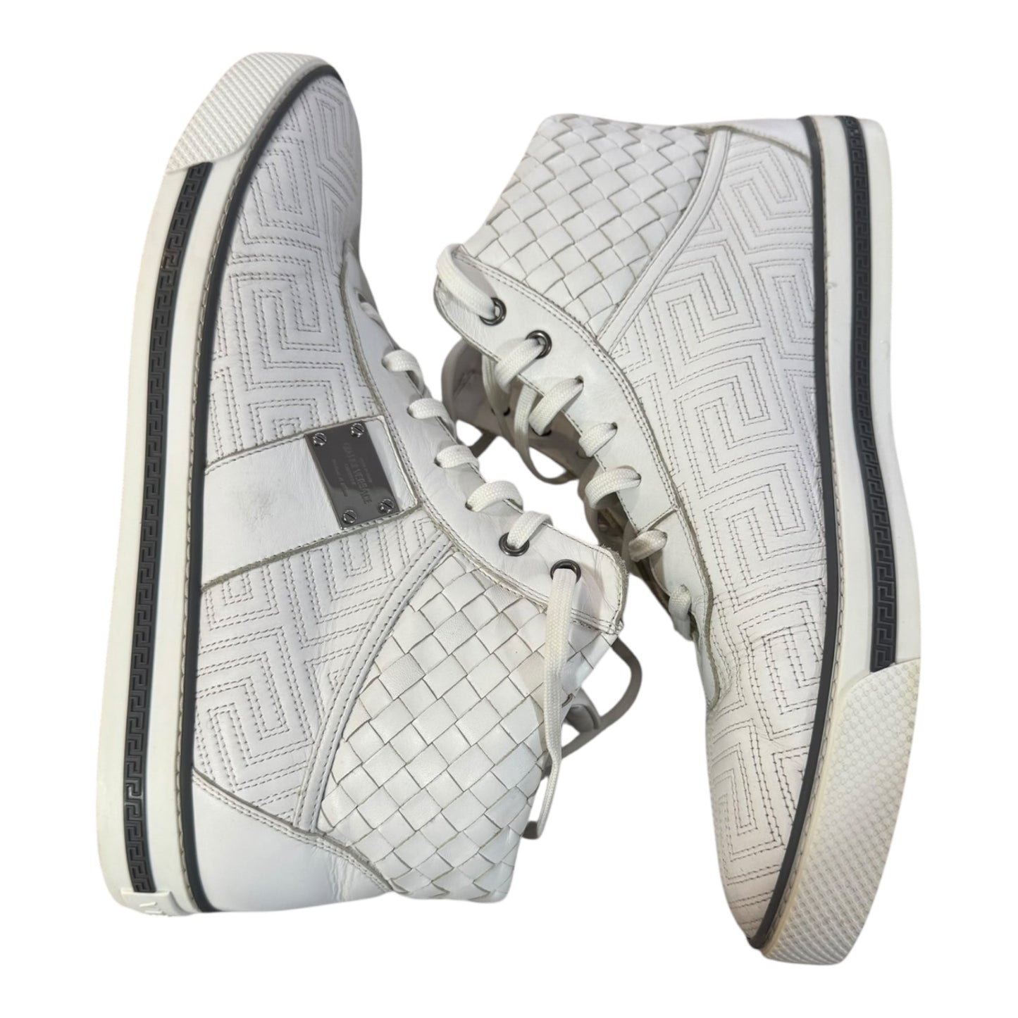 Versace High Cut White Size 43.5 (No Box)