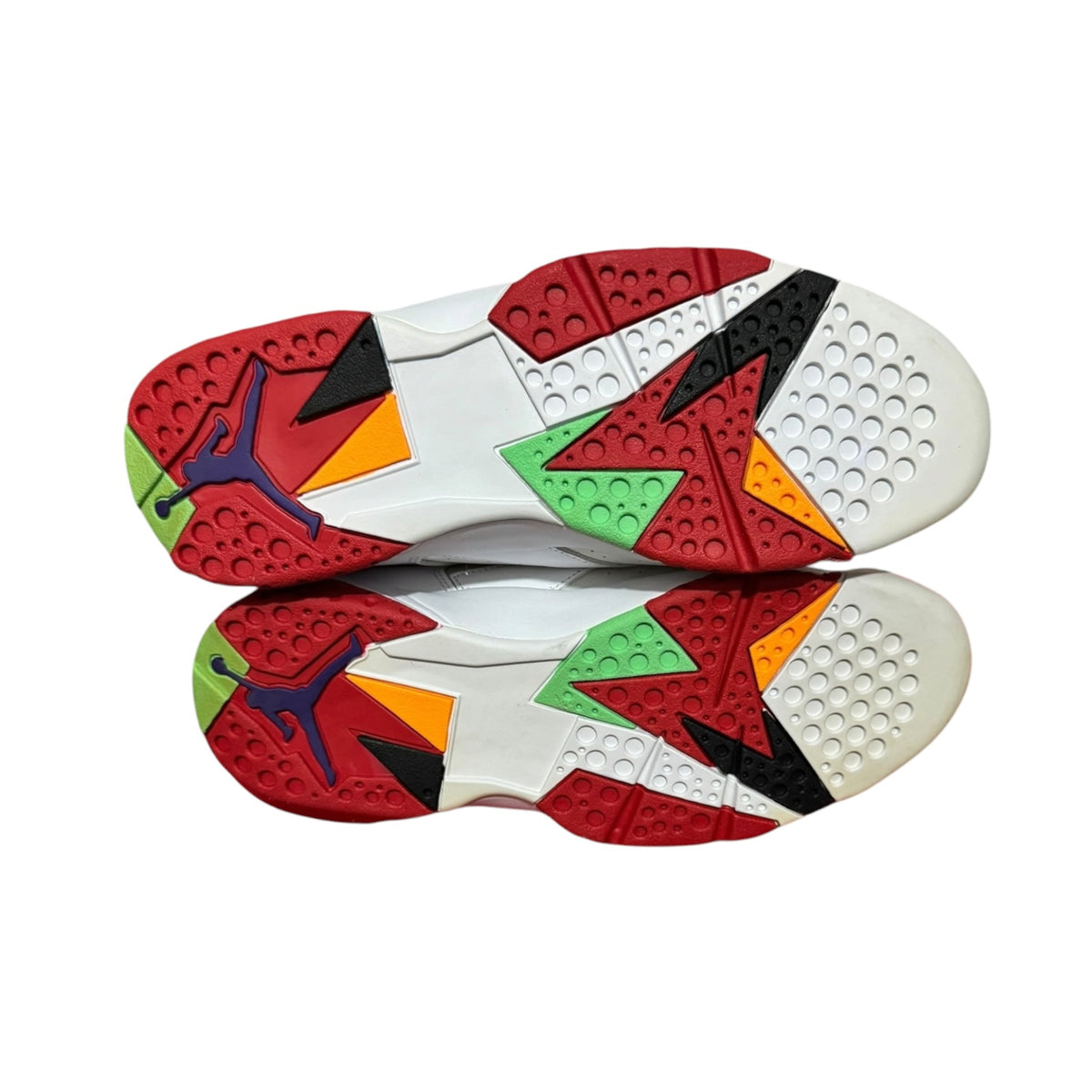 Jordan 7 Hare Size 9 No Box, Never Tried On, Toe Area Yellow (304775-125)