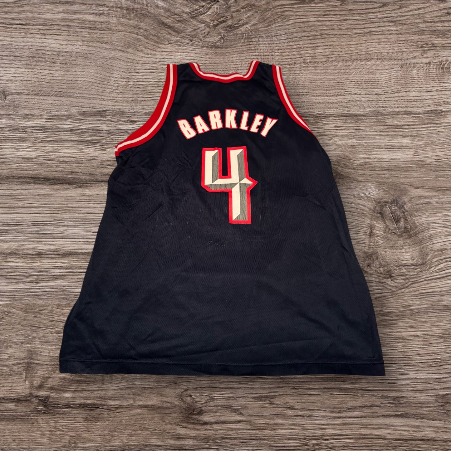 Champion Charles Barkley Rockets Jersey Size Large (48)