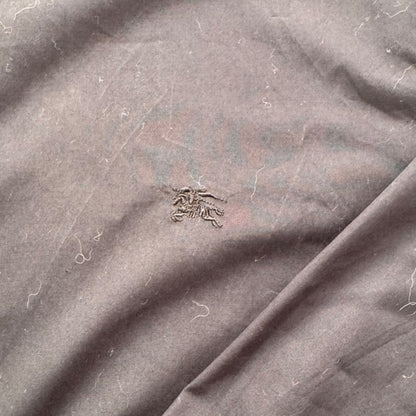 Black Burberry Long Sleeve Button Up Shirt