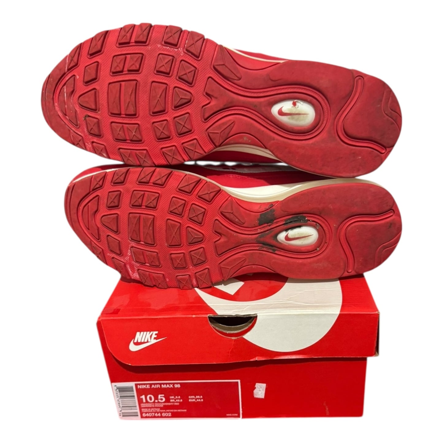 Air Max 98 University Red Size 10.5 (640744 602)