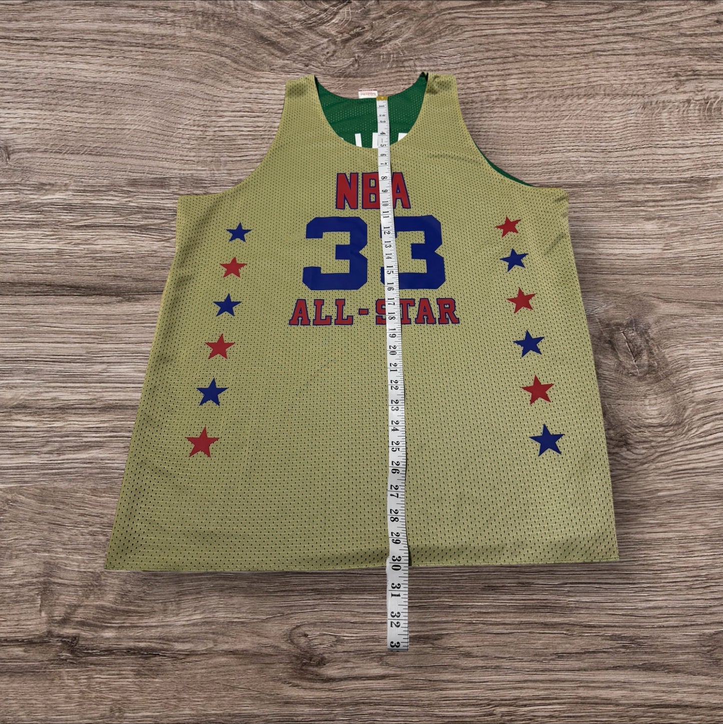 Mitchell & Ness Green Boston Celtics Larry Bird Reversible Practice Jersey Size XL