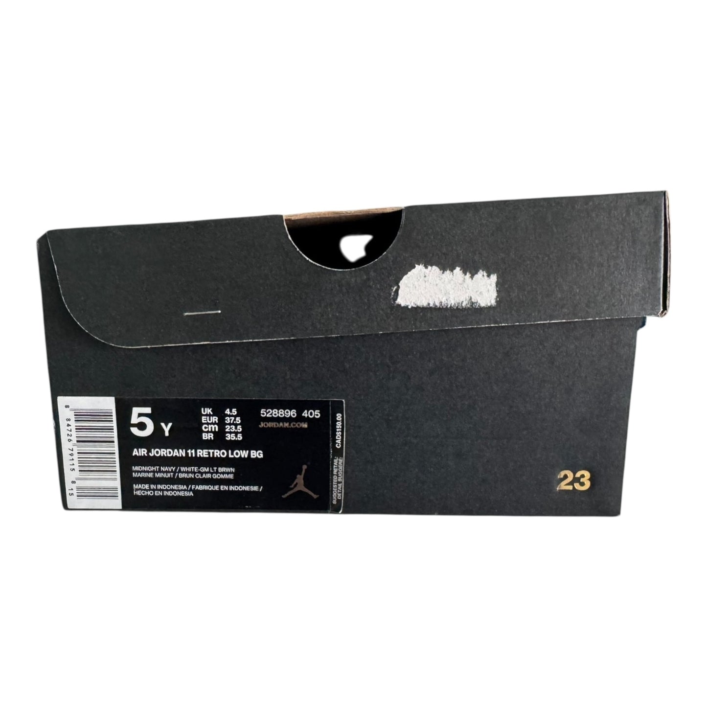 GS Jordan 11 Low Midnight Navy Size 5Y (528896 405)