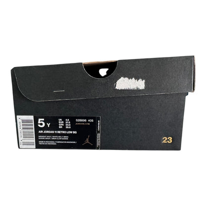 GS Jordan 11 Low Midnight Navy Size 5Y (528896 405)