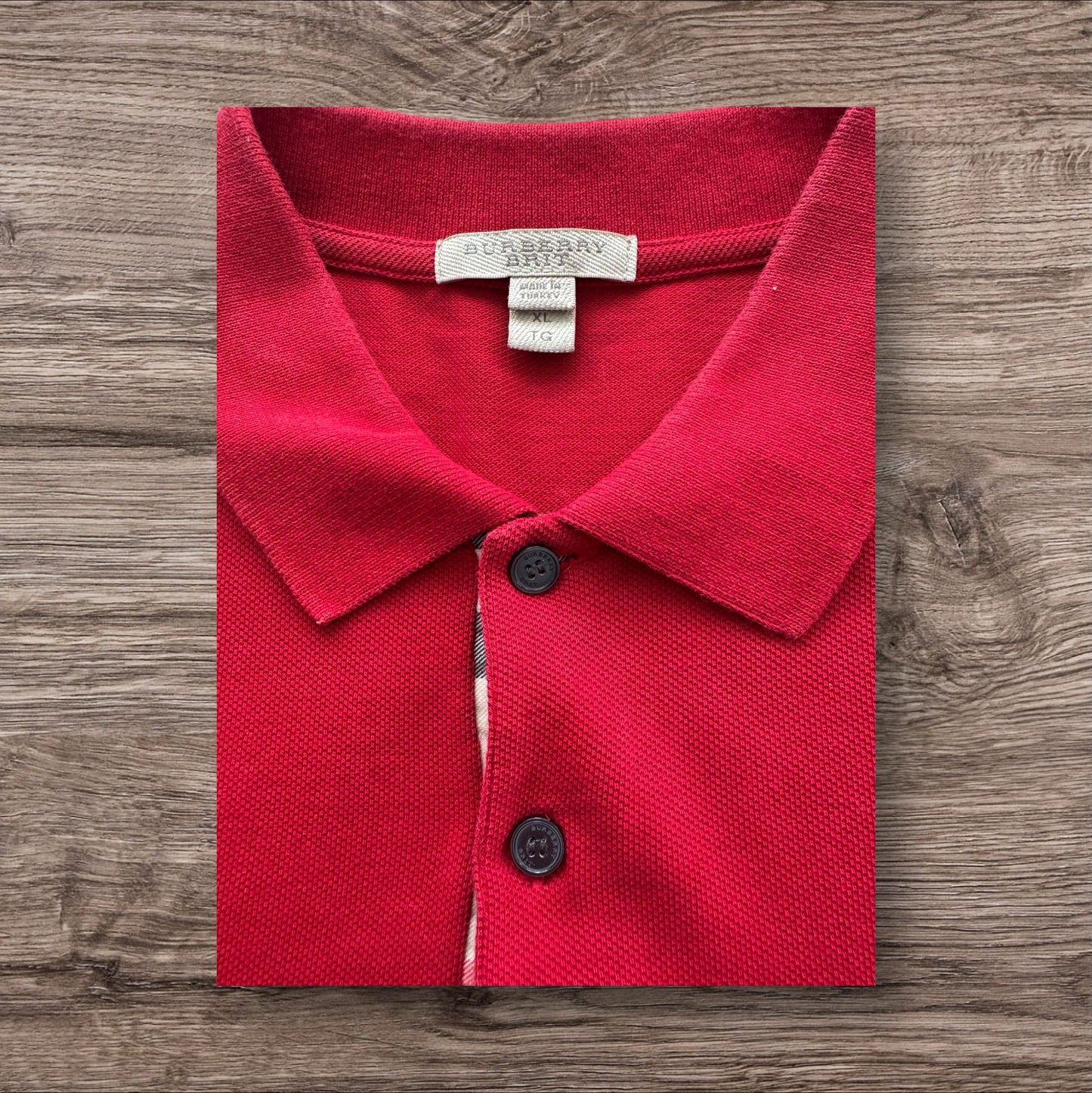 Burberry Red Polo Shirt