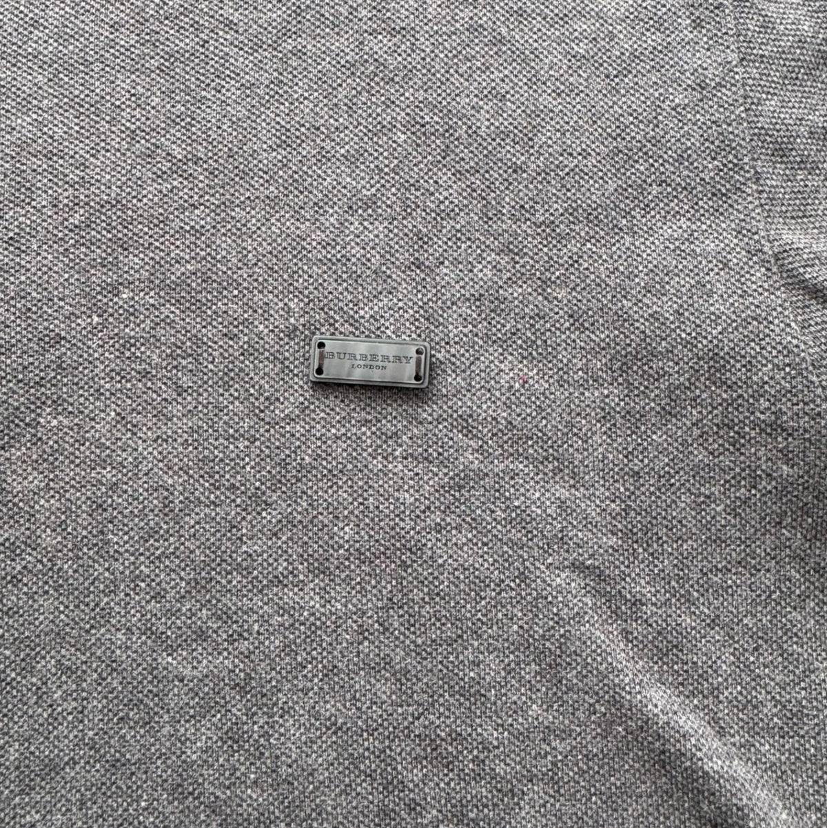 Burberry Grey Polo Shirt Sz XL