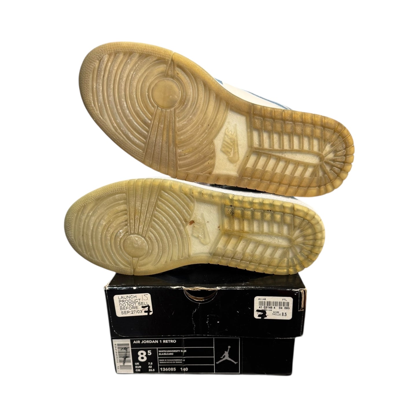 Jordan 1 UNC Patent Size 8.5 (136085 140)