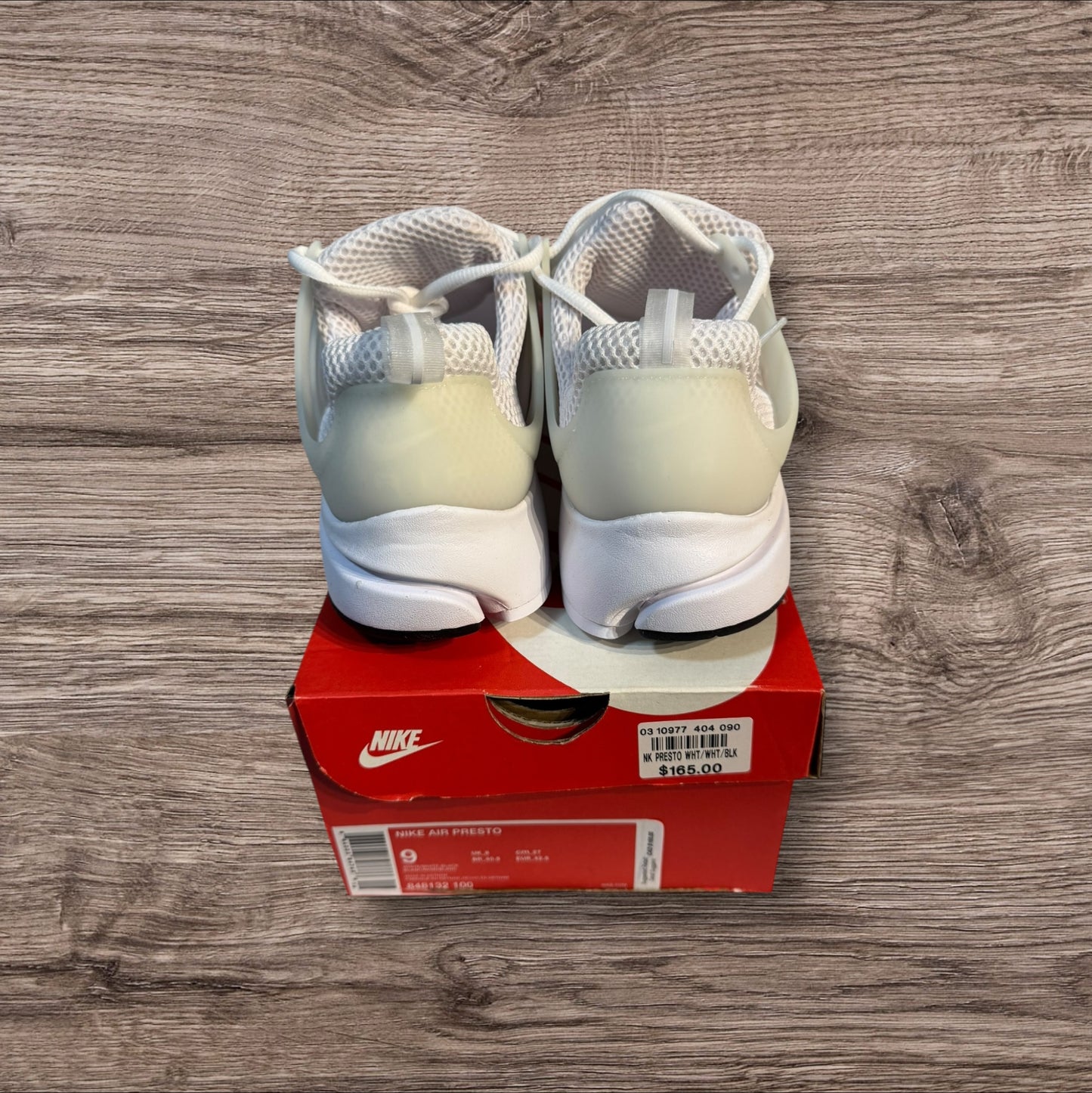 Nike Presto Triple White Size 9 (848132 100)