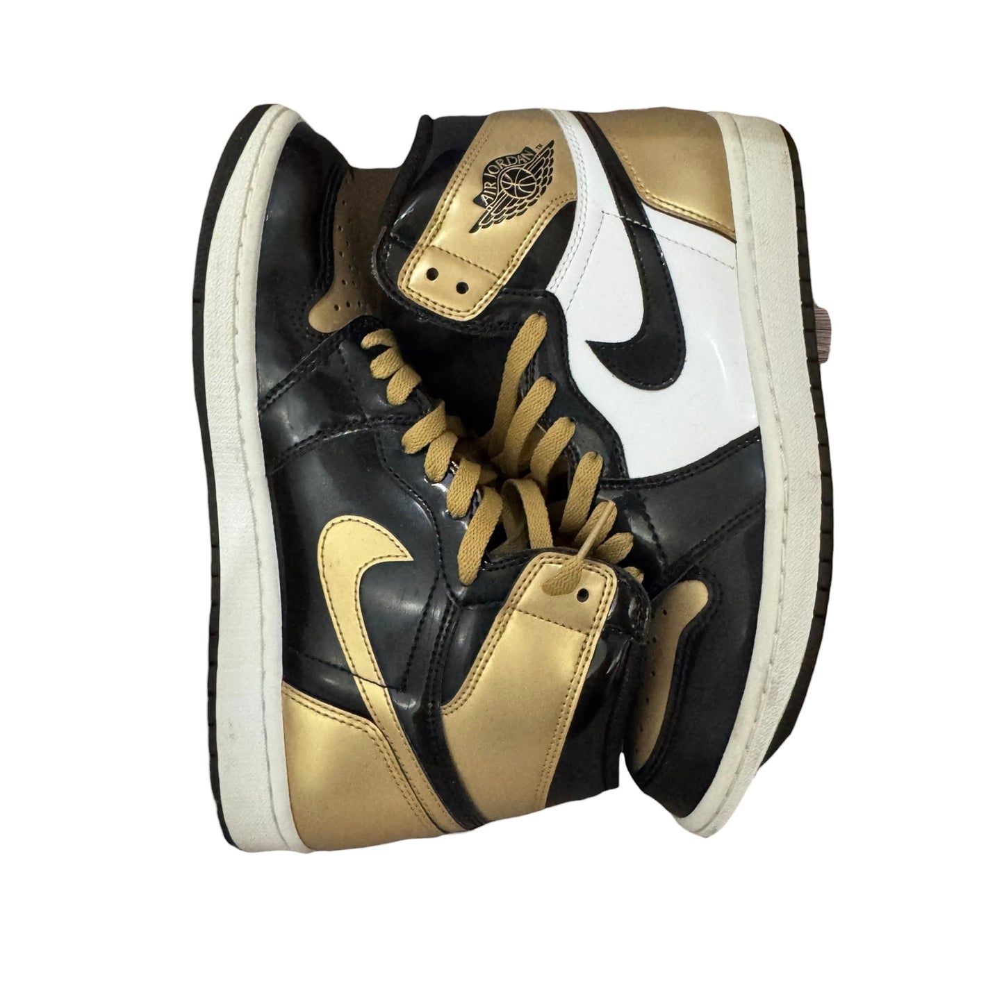 Jordan 1 Patent Gold Toe Size 9 (861428 007)