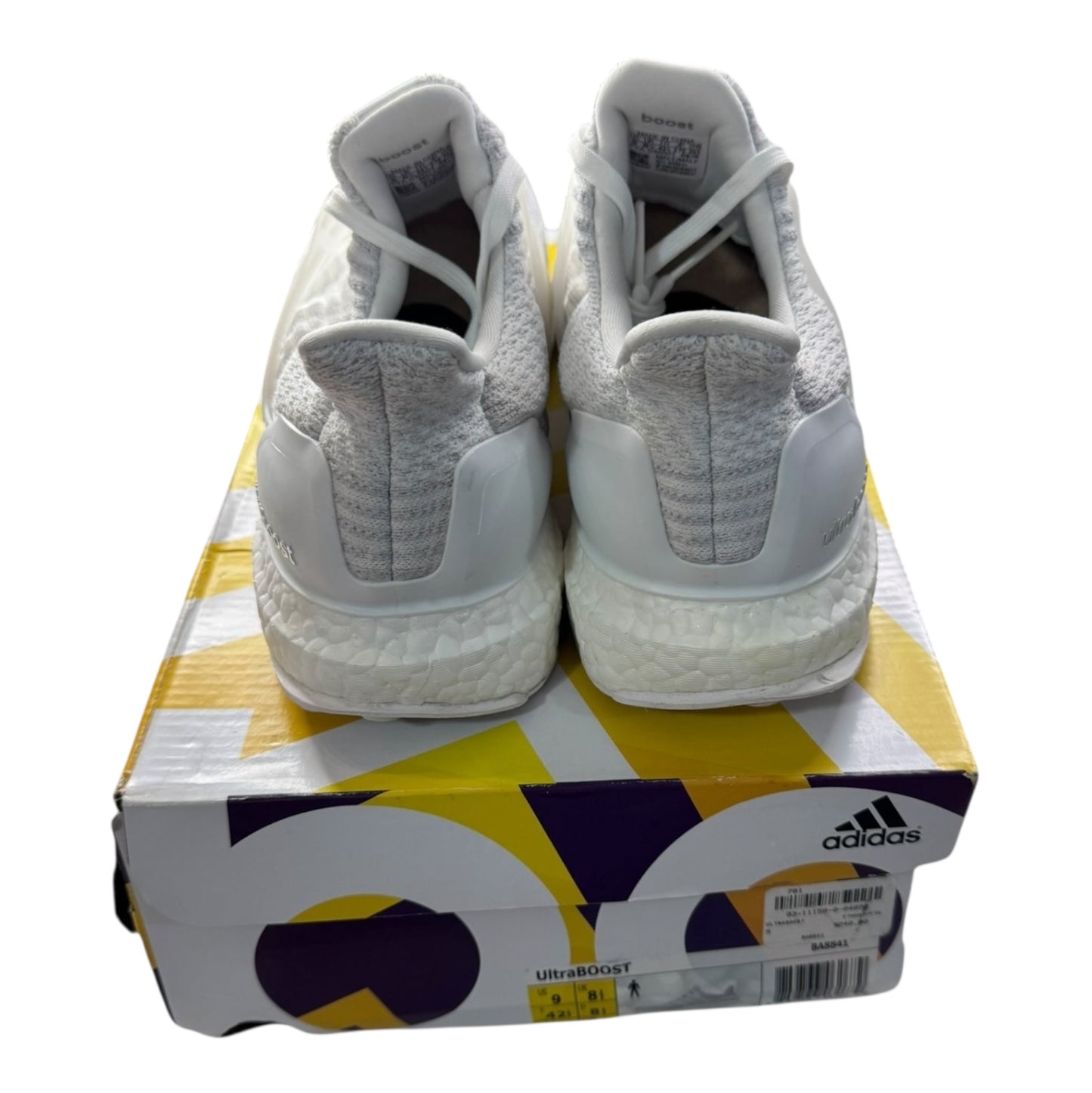 Adidas Ultraboost 3.0 Triple White Size 9 (BA8841)