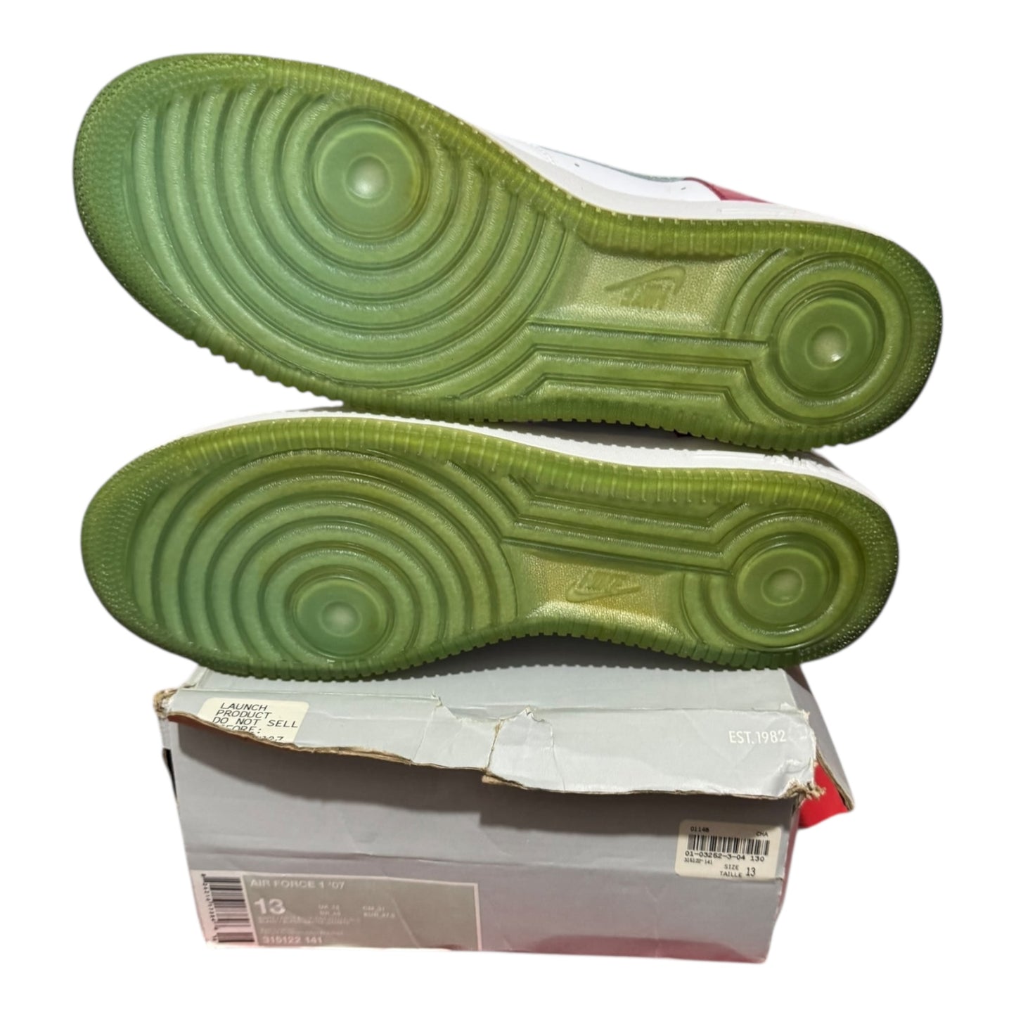 DS Air Force 1 Low Pink Hawaiian Gold Size 13 (Box Damage 315122 141)