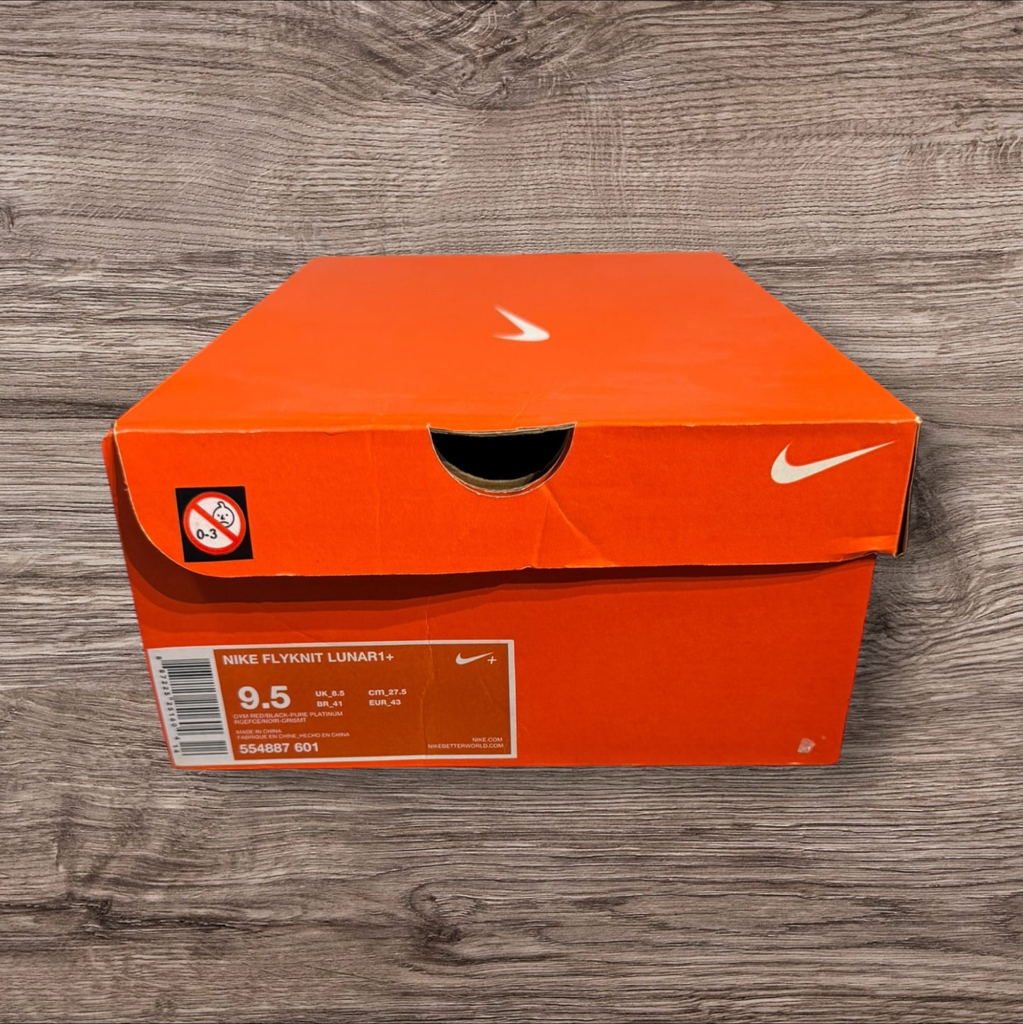 Nike Flyknit Lunar Gym Red Size 9.5 (554887 601)