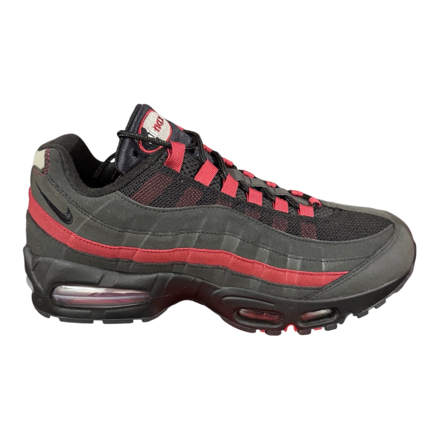 Nike Air Max 95 Black Crimson Grey Size 9.5 (HM4740-008)