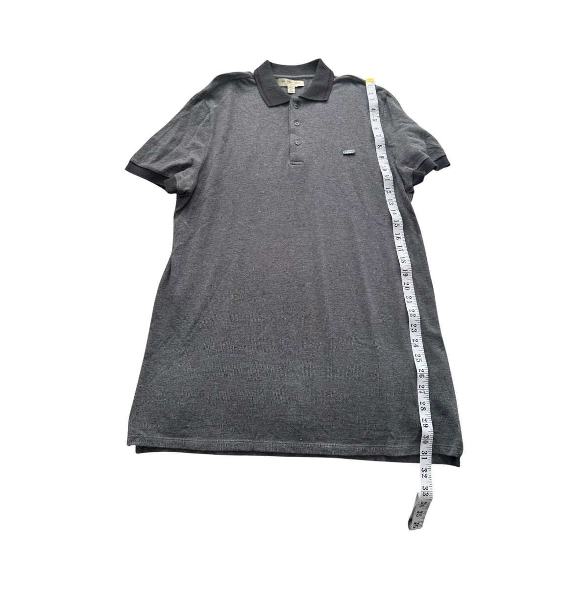 Burberry Grey Polo Shirt Sz XL