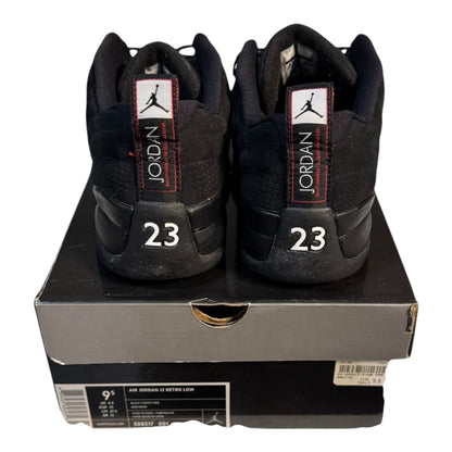 Jordan 12 Low Black Patent Size 9.5 (308317 001)