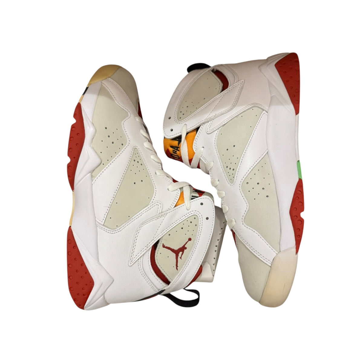 Jordan 7 Hare Size 9 No Box, Never Tried On, Toe Area Yellow (304775-125)