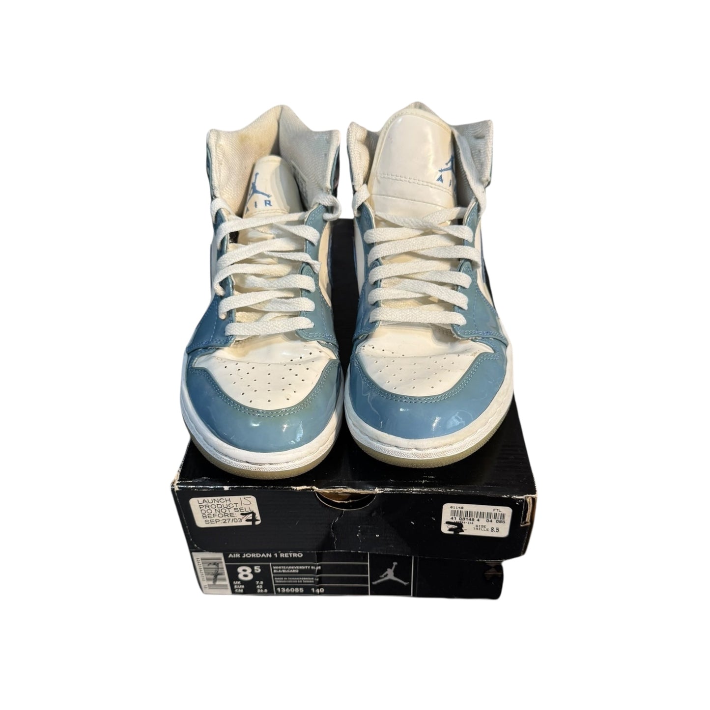 Jordan 1 UNC Patent Size 8.5 (136085 140)