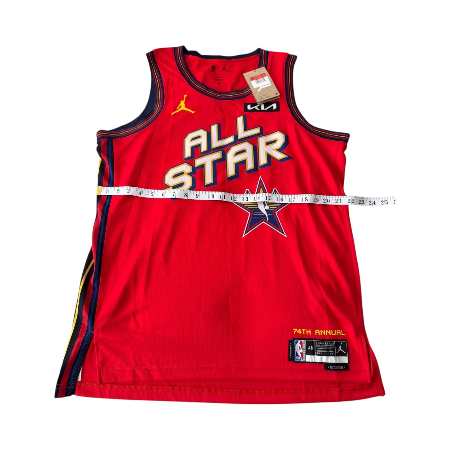 New NBA Red 74th Annual All-Star Jersey Size Large