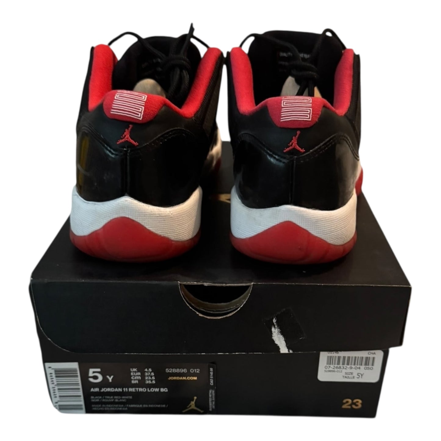 GS Jordan 11 Low Bred 2015 Size 5Y (52896 012)