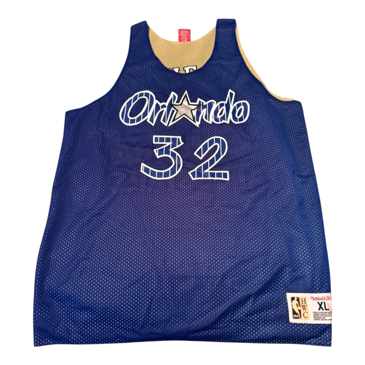Mitchell & Ness Blue Orlando Magic Shaq Practice Jersey Reversible Size XL