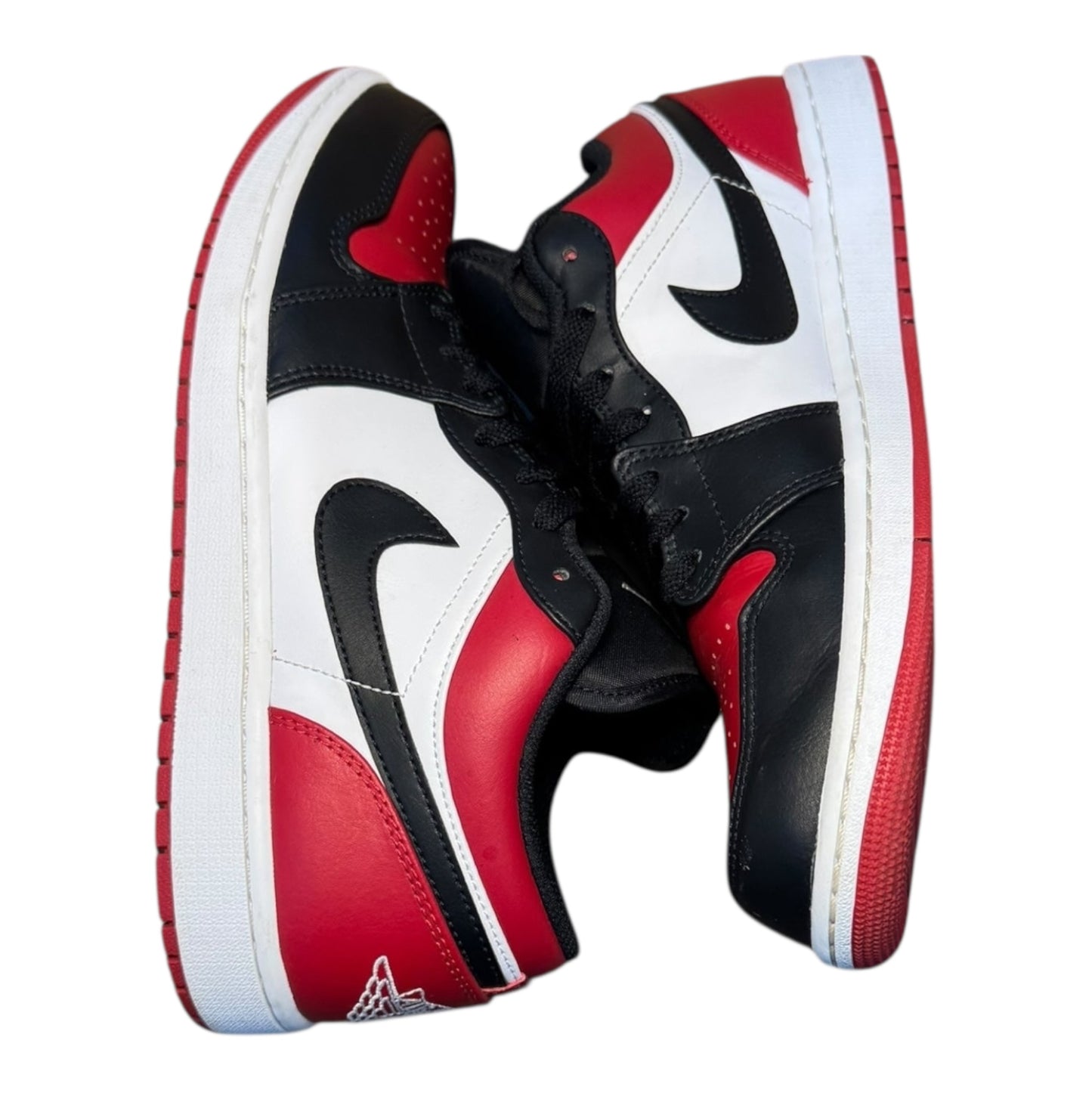 Jordan 1 Low Bred Toe Size 10.5 (553558 612)