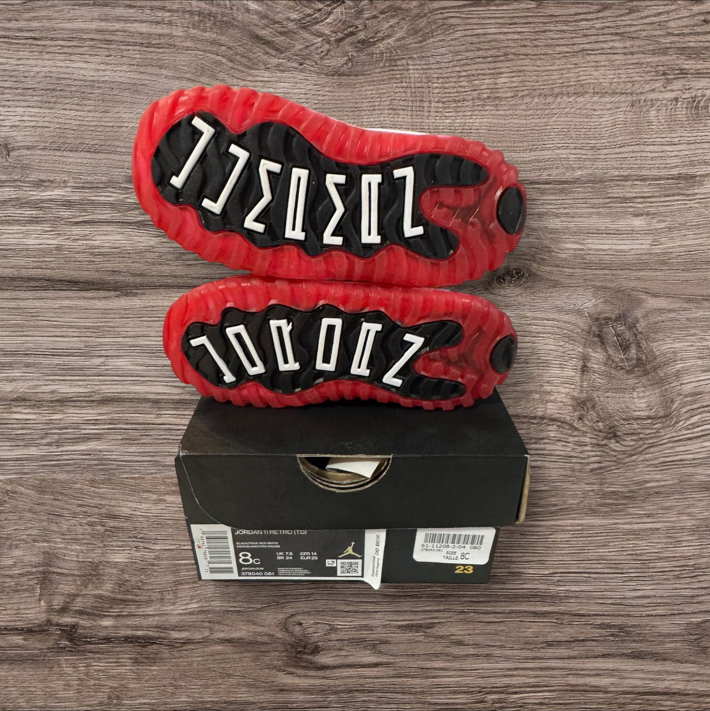 DS Infant Jordan 11 Bred Sz 8c (378040 061)