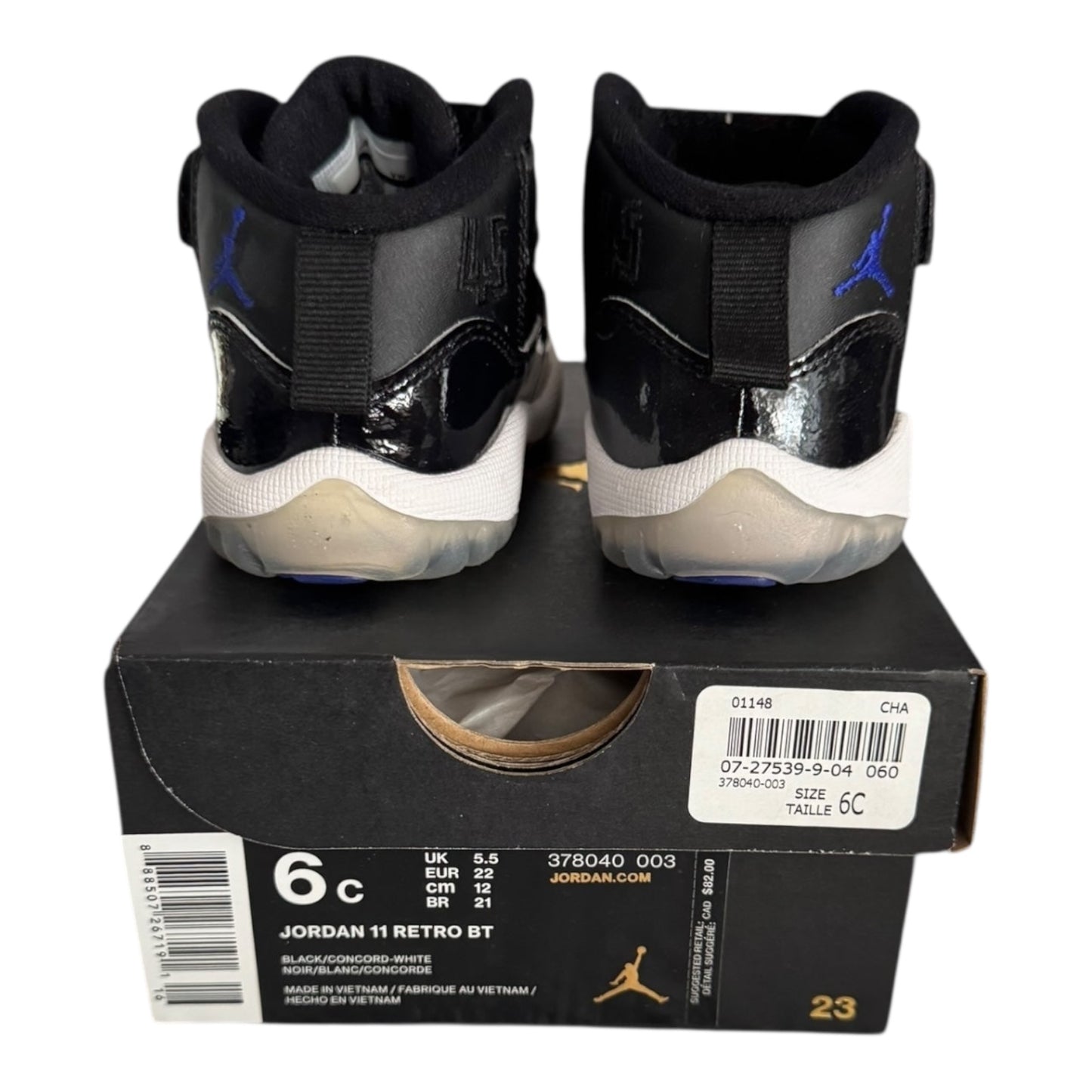 DS Infant Jordan 11 Space Jam Size 6C (378040 003)
