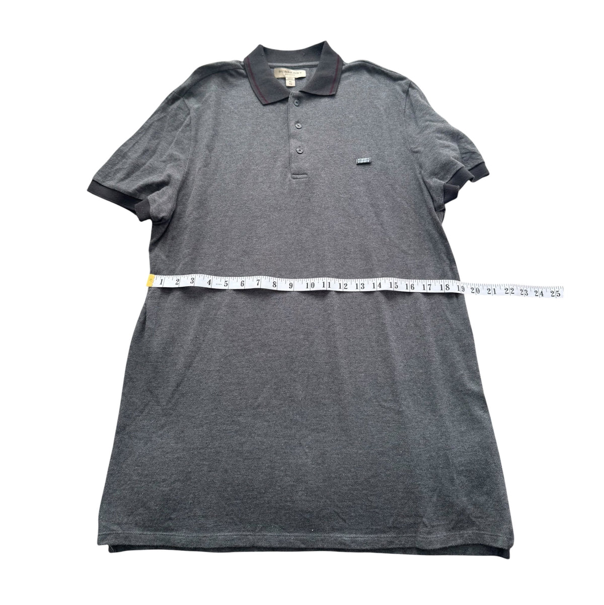 Burberry Grey Polo Shirt Sz XL