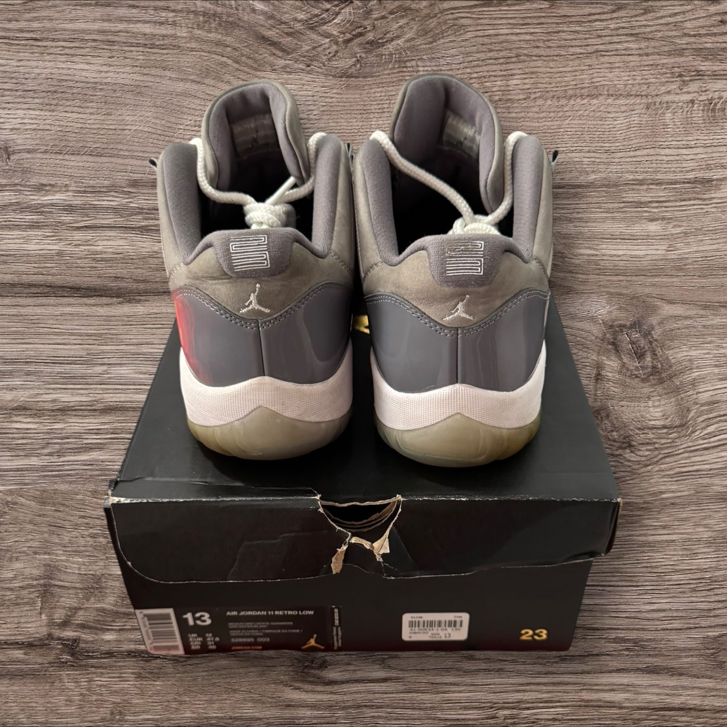 Jordan 11 Low Cool Grey Size 13 (528895 003)