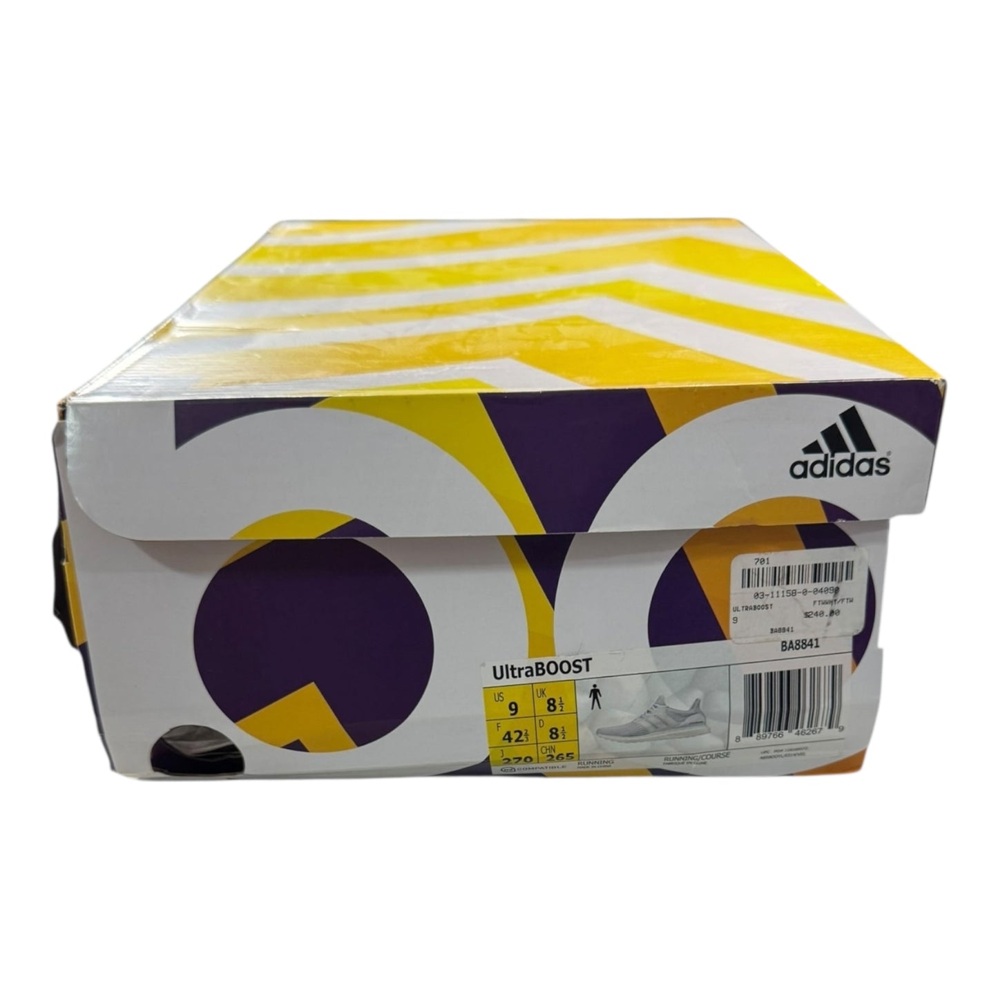 Adidas Ultraboost 3.0 Triple White Size 9 (BA8841)