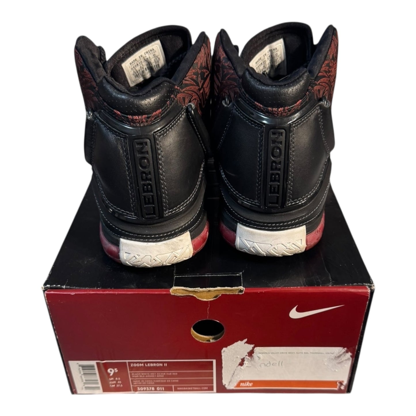 Nike Zoom Soldier II Black Crimson Size 9.5