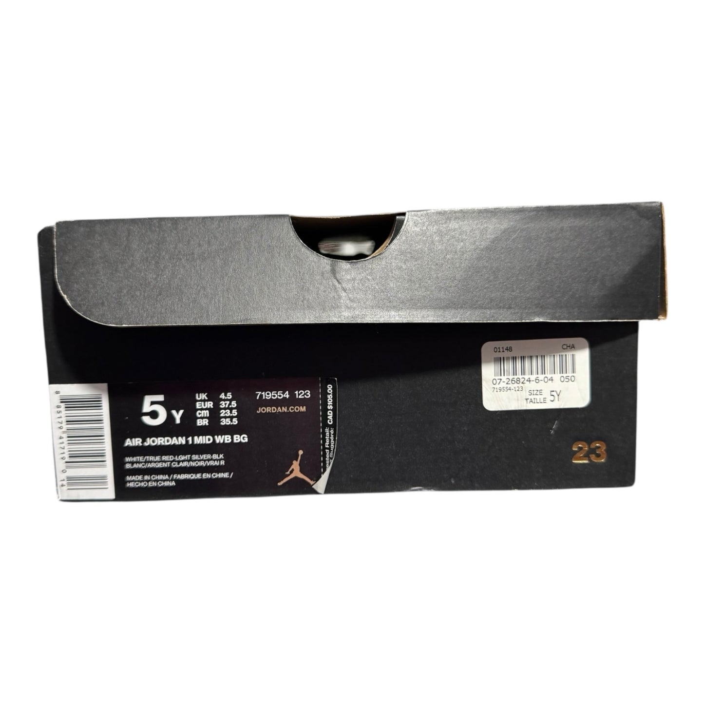 GS Jordan 1 Mid Hare Size 5Y ( 719554 123)