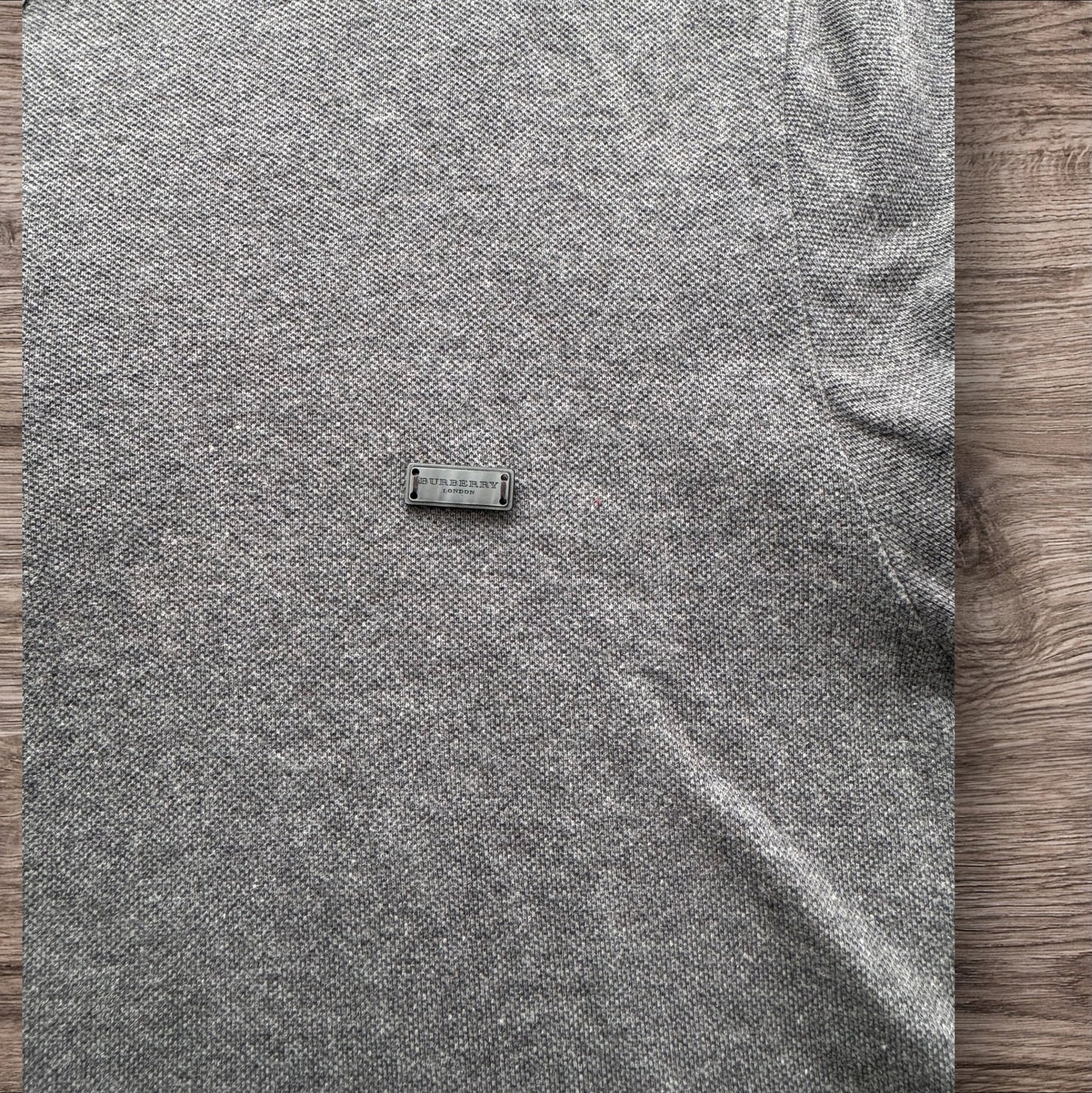 Burberry Grey Polo Shirt Sz XL