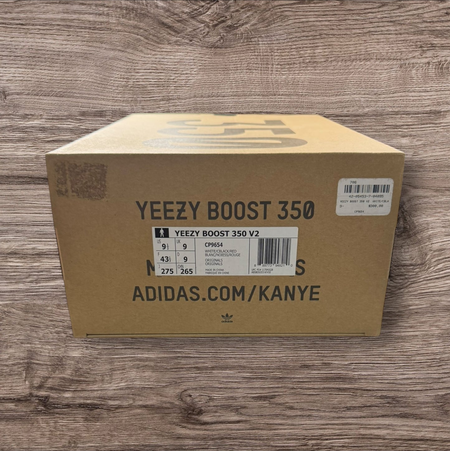 Adidas Yeezy 350 V2 Zebra Size 9.5 (CP9654)