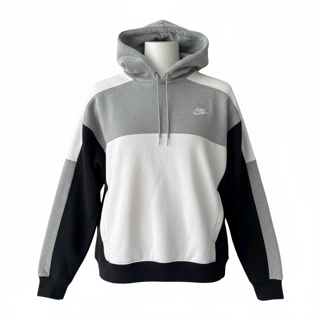 Nike Black/Grey Club Fleece Sweater Size L