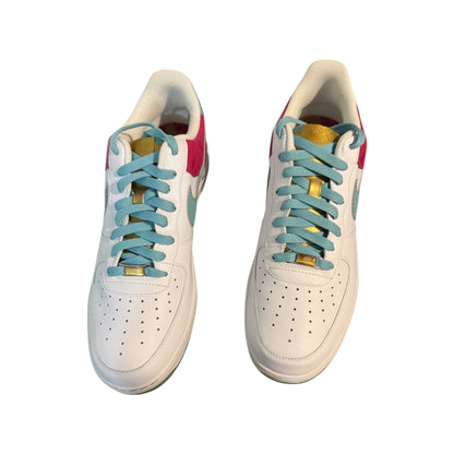 DS Air Force 1 Low Pink Hawaiian Gold Size 13 (Box Damage 315122 141)