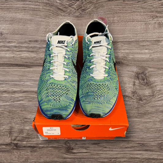 Nike Flyknit Racer Tranquil Size 9.5 (526628 104)