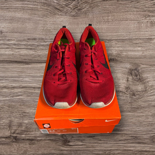Nike Flyknit Lunar Gym Red Size 9.5 (554887 601)