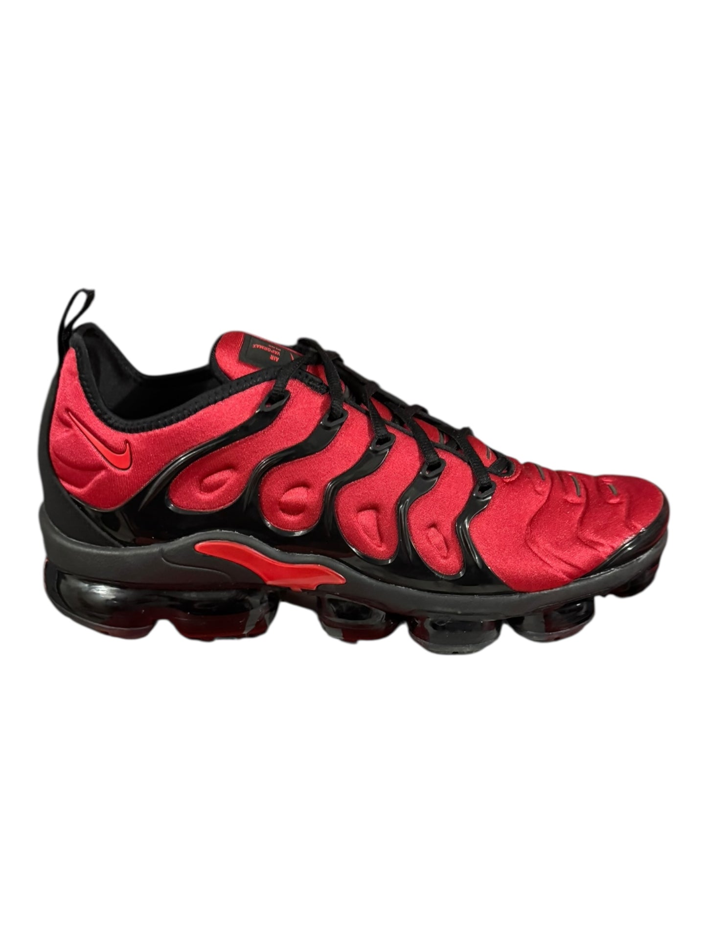 Nike Vapormax Plus University Red Black Size 10.5 (CU4863 600)