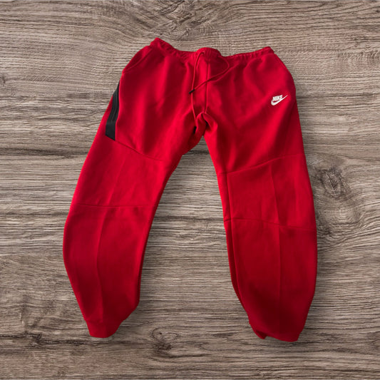 Nike Red Tech Fleece Pants Size L