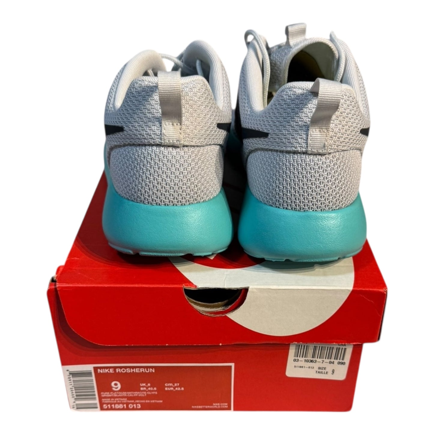 DS Nike Rosherun Calypso Size 9 (511881 013)