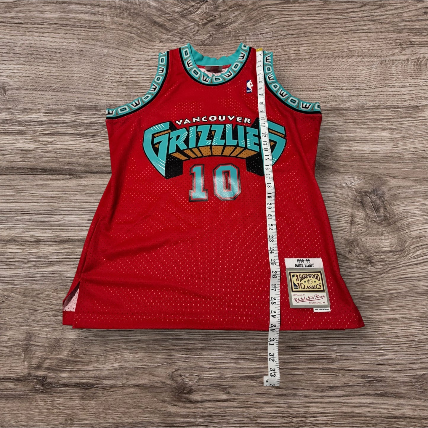 Mitchell & Ness Vancouver Grizzlies Mike Bibby Jersey Size Large