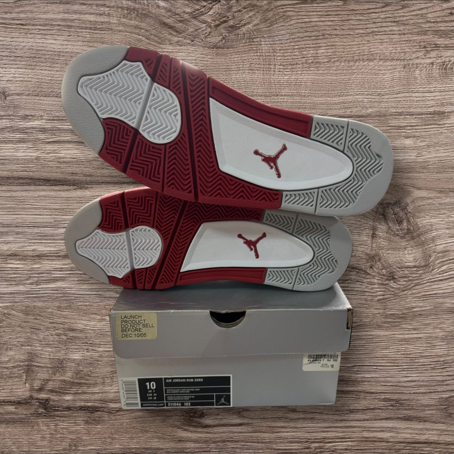 Jordan Dub-Zero Varsity Red 2005 Size 10 (311046 103)