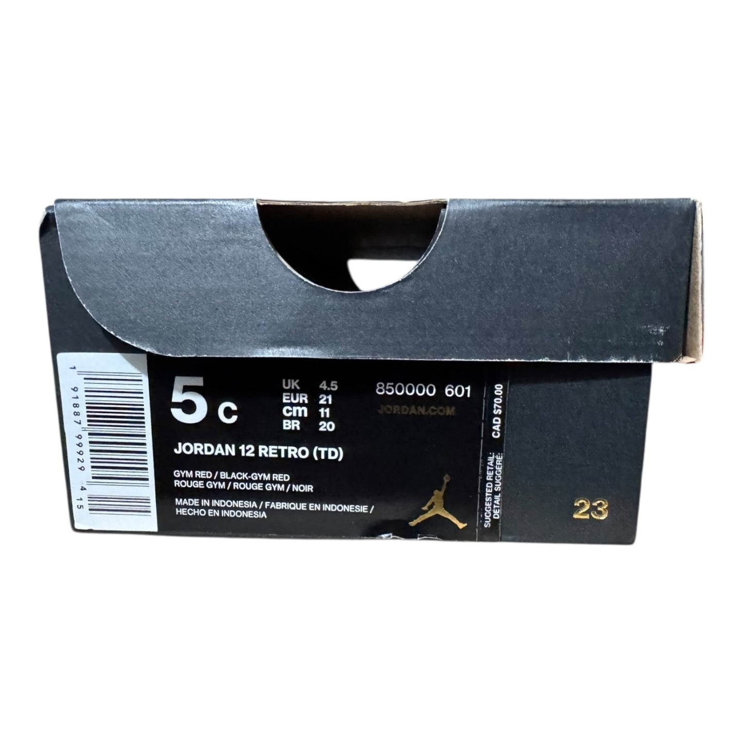 DS Infant Jordan 5 Gym Red Size 5C (850000 601)